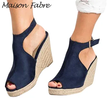 SAGACE Shoes Women buckle sandals wedge shoes ankle strap rubber beach sandals summer 2019 pumps women shoes 8cm heels sandals
SAGACE Shoes Women buckle sandals wedge shoes ankle strap rubber beach sandals summer 2019 pumps women shoes 8cm heels sandals