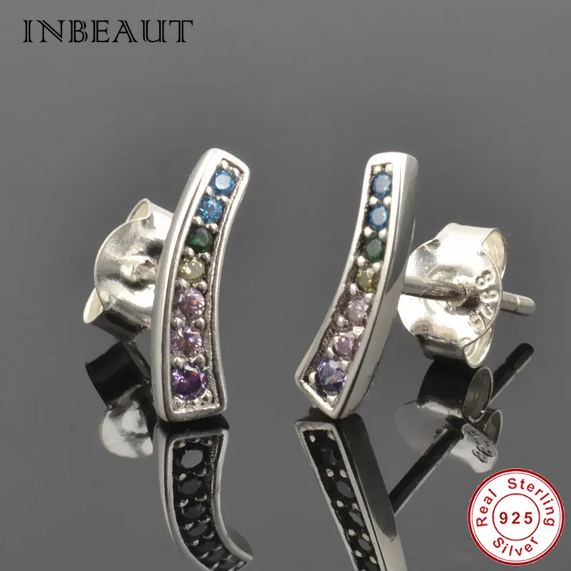 Women Colorful CZ Arc Stud Earrings 925 Sterling Silver Round Purple&Blue Cubic Zirconia Rainbow Wedding Earrings S925 Female
Women Colorful CZ Arc Stud Earrings 925 Sterling Silver Round Purple&Blue Cubic Zirconia Rainbow Wedding Earrings S925 Female