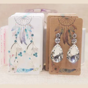 Dreamcatcher 5*9cm earring cards White/kraft marbel/flower pattern jewelry earring card Thank you earring card100+100oppbag
Dreamcatcher 5*9cm earring cards White/kraft marbel/flower pattern jewelry earring card Thank you earring card100+100oppbag