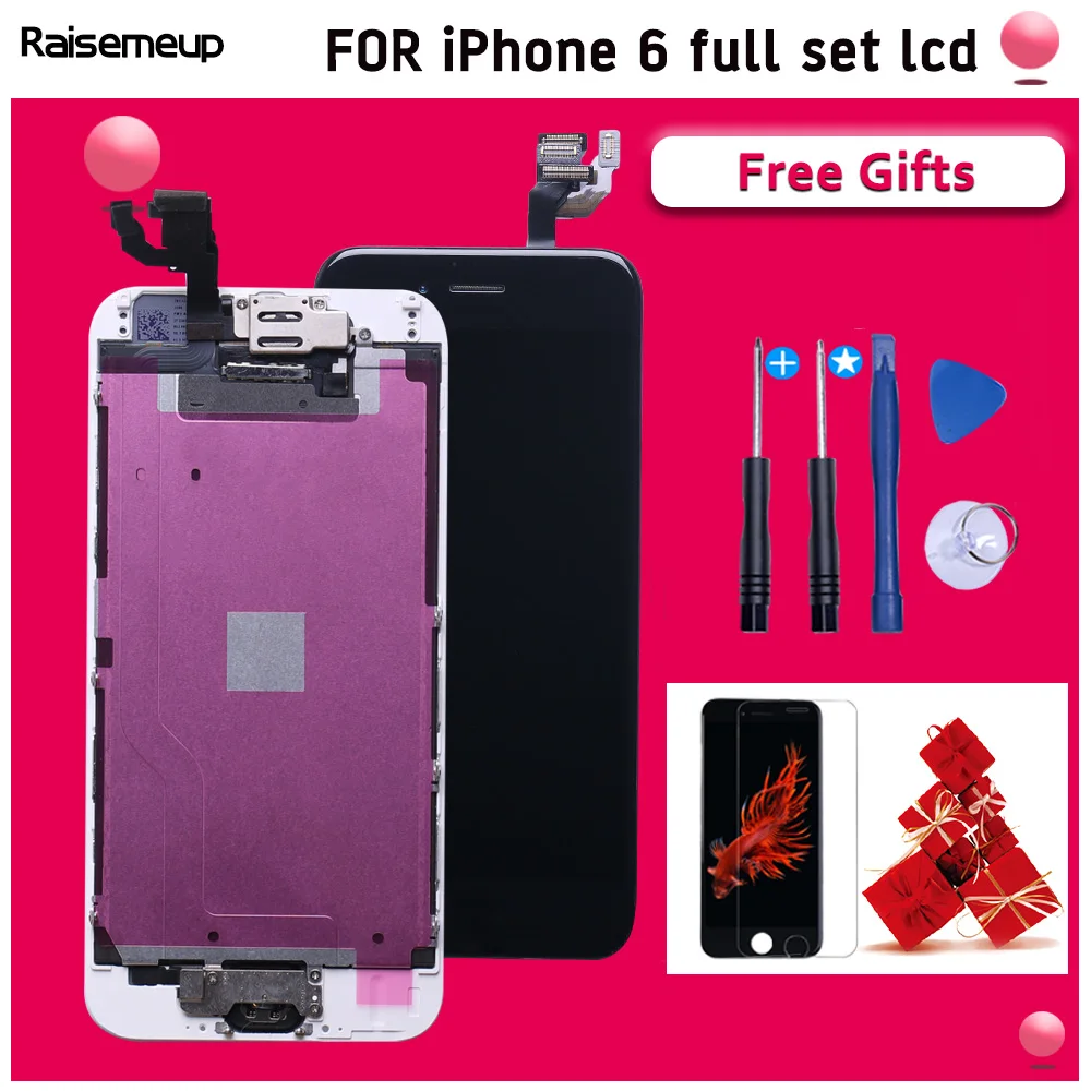 Класс AAA + дисплей полная сборка для iPhone 6 LCD сенсорный экран дигитайзер ЖК-дисплей