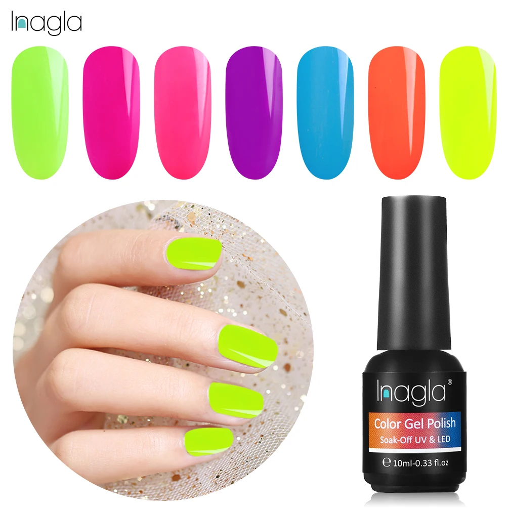 Inagla 10ml Neon Color UV LED Lamp Nail Gel Polish Fluorescent Macaron Gelpolish Nail Art Decoration Varnish Soak Off GelLacquer
Inagla 10ml Neon Color UV LED Lamp Nail Gel Polish Fluorescent Macaron Gelpolish Nail Art Decoration Varnish Soak Off GelLacquer