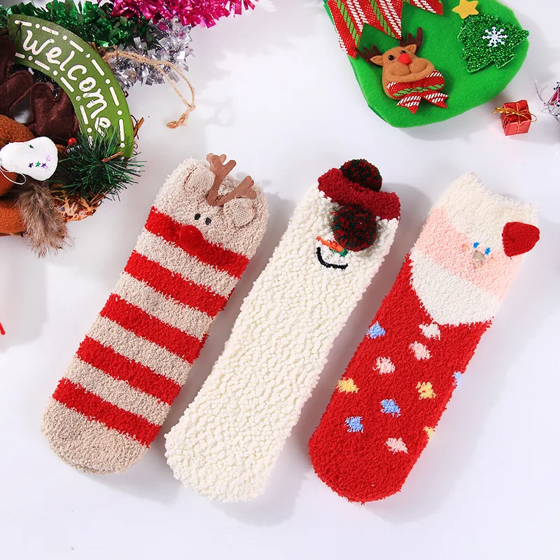 Joyo Roy Winter new coral velvet Christmas cartoon socks comfortable coral velvet children Kids Student mid tube socks wholesale
Joyo Roy Winter new coral velvet Christmas cartoon socks comfortable coral velvet children Kids Student mid tube socks wholesale