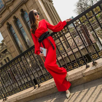 2019 Summer New Pattern Suit-dress Long Sleeve Solid Color Leisure Time Wide Leg Pants Suit Woman Fashion Women's Suit Tide
2019 Summer New Pattern Suit-dress Long Sleeve Solid Color Leisure Time Wide Leg Pants Suit Woman Fashion Women's Suit Tide