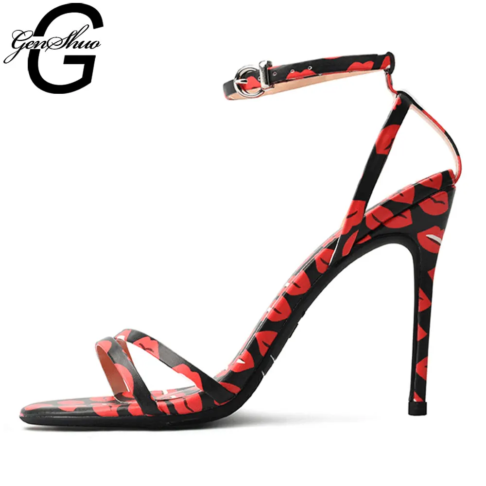 GENSHUO Summer Sandals Women Thin High Heels Gladiator Sandals Women Ankle Strap Shoes Woman Sweet Sexy Ladies Stiletto Sandals 
GENSHUO Summer Sandals Women Thin High Heels Gladiator Sandals Women Ankle Strap Shoes Woman Sweet Sexy Ladies Stiletto Sandals