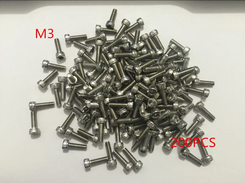 Винты с шестигранной головкой, M3 серии, 200 шт., из нержавеющей стали, M3 * 4/5/6/7-50 мм, болт с головкой цилиндра, винты с круглой головкой
Винты с шестигранной головкой, M3 серии, 200 шт., из нержавеющей стали, M3 * 4/5/6/7-50 мм, болт с головкой цилиндра, винты с круглой головкой