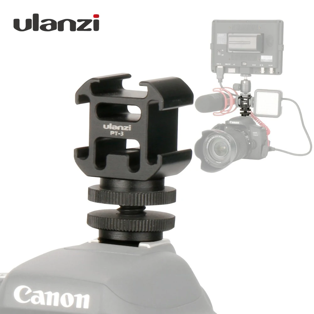 Camera Hot Shoe Bracket 1/4 Screw Adapter Cold Shoe Mount Microphone Light Holder Extend Port for Sony Canon Nikon DSLR Camera
Camera Hot Shoe Bracket 1/4 Screw Adapter Cold Shoe Mount Microphone Light Holder Extend Port for Sony Canon Nikon DSLR Camera