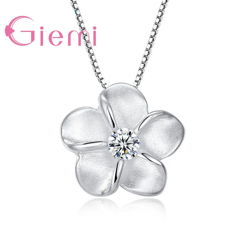 New Fashionable Pretty Flowers Genuine 925 Sterling Silver Necklace Pendant With Super Shinning Cubic Zirconia Jewelry For Women
New Fashionable Pretty Flowers Genuine 925 Sterling Silver Necklace Pendant With Super Shinning Cubic Zirconia Jewelry For Women