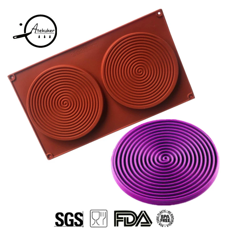 Atekuker DIY Silicone Molds For Mousse Cakes Decorating Tools Swirl Forms Pastry Moulds Cake Design
Atekuker DIY Silicone Molds For Mousse Cakes Decorating Tools Swirl Forms Pastry Moulds Cake Design