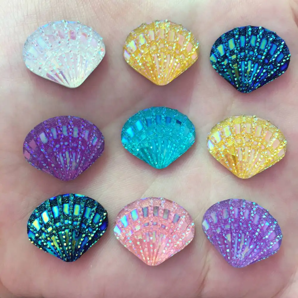 New 20PCS AB Resin shiny Shell shape Flatback Rhinestone Embellishment DIY Wedding appliques SR95
New 20PCS AB Resin shiny Shell shape Flatback Rhinestone Embellishment DIY Wedding appliques SR95