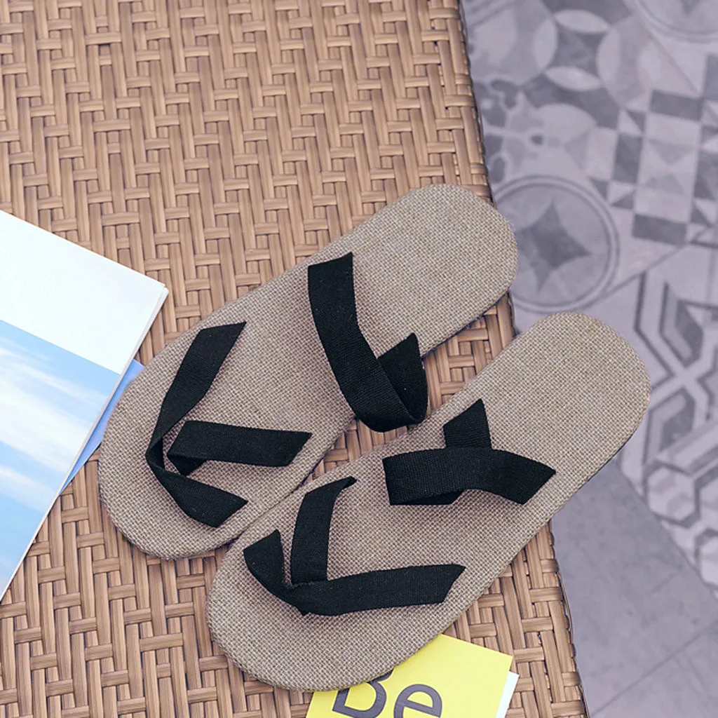 MUQGEW Fashion Men's Gentleman Leisure Hemp Wear Non-slip Rome Footwear Female Casual Beach Slippers Shoes 2019 Hot Style
MUQGEW Fashion Men's Gentleman Leisure Hemp Wear Non-slip Rome Footwear Female Casual Beach Slippers Shoes 2019 Hot Style