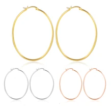 3 Color Earrings Jewelry Stainless Steel Geometric Hoop Ellipse Earrings Popular Earring For Girls
3 Color Earrings Jewelry Stainless Steel Geometric Hoop Ellipse Earrings Popular Earring For Girls