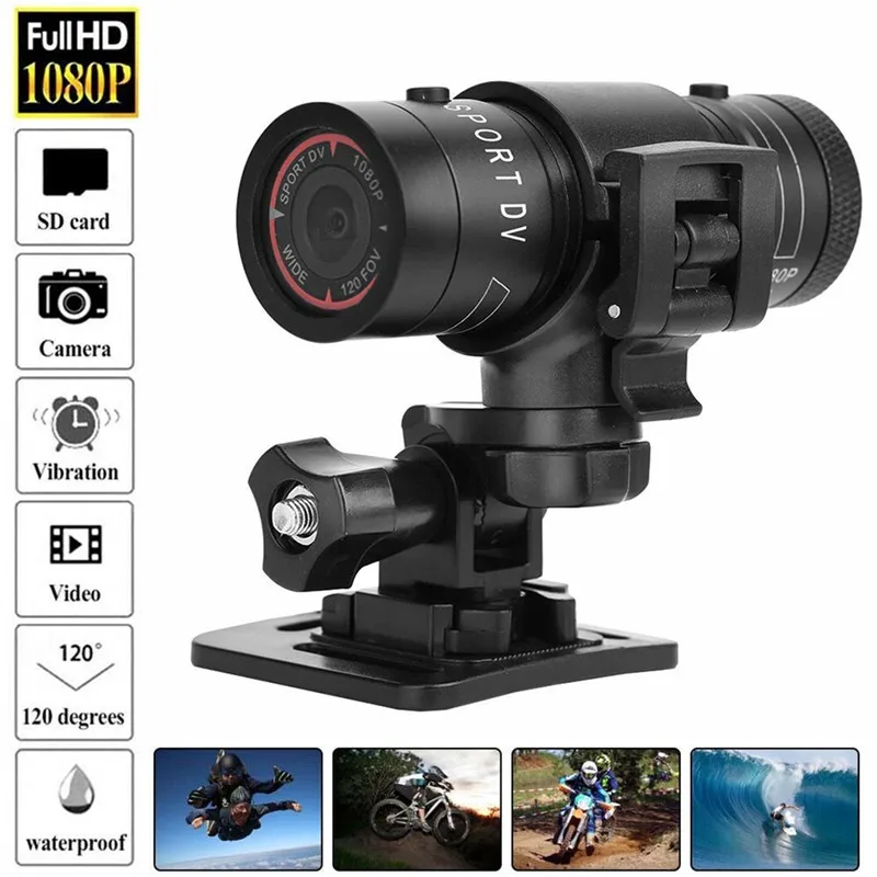 F9 Mini Camcorder Camera HD 1080P Video Recorder Action Waterproof Cam HD Camera Outdoor Sports Helmet DV
F9 Mini Camcorder Camera HD 1080P Video Recorder Action Waterproof Cam HD Camera Outdoor Sports Helmet DV