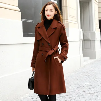 2019 Autumn And Winter New Fashion Women Woolen Coat Temperament Slim Long Section Woolen Coat Female Tide
2019 Autumn And Winter New Fashion Women Woolen Coat Temperament Slim Long Section Woolen Coat Female Tide