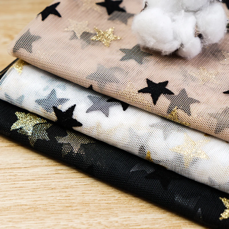 fabric for sewing star dress fabric for girls bronzed Flocked glitter tulle fabric wedding decoration T012
fabric for sewing star dress fabric for girls bronzed Flocked glitter tulle fabric wedding decoration T012