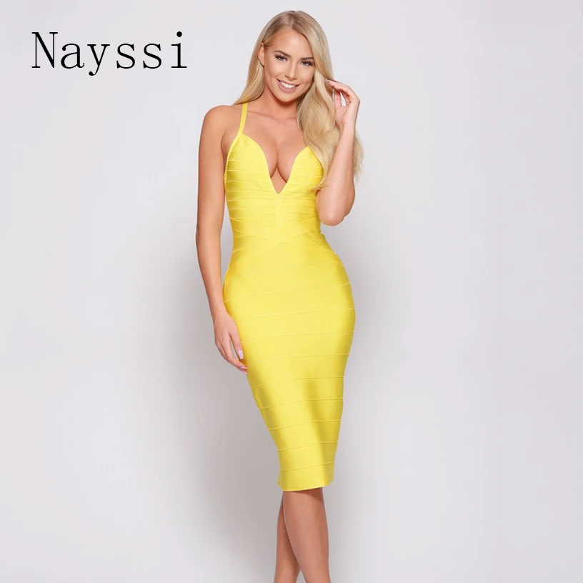 Nayssi 2019 New Women's Sexy Spaghetti Strap Lady Long Party Bodycon Bandage Dress
Nayssi 2019 New Women's Sexy Spaghetti Strap Lady Long Party Bodycon Bandage Dress