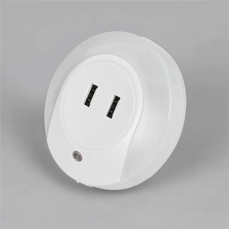 Sensor LED Night Light 2 USB Charging Socket Mobile Phone Charger LED Night Lamp With Sensor Wall LED Lamp Warm Light Sensor LED Night Light 2 USB Charging Socket Mobile Phone Charger LED Night Lamp With Sensor Wall LED Lamp Warm Light