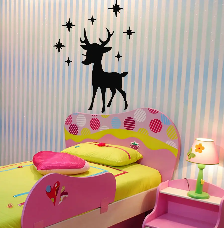 Lovely Reindeer Silhouette Wall Sticker Christmas Wall Mural For Nursery Bedroom Home Art Decoration Vinyl Wall Sticker Y-757
Lovely Reindeer Silhouette Wall Sticker Christmas Wall Mural For Nursery Bedroom Home Art Decoration Vinyl Wall Sticker Y-757