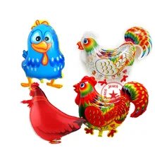 Balões de aniversário balão de galinha de pato de galinha decoração de festa suprimentos inflável animal em forma de galo(China)