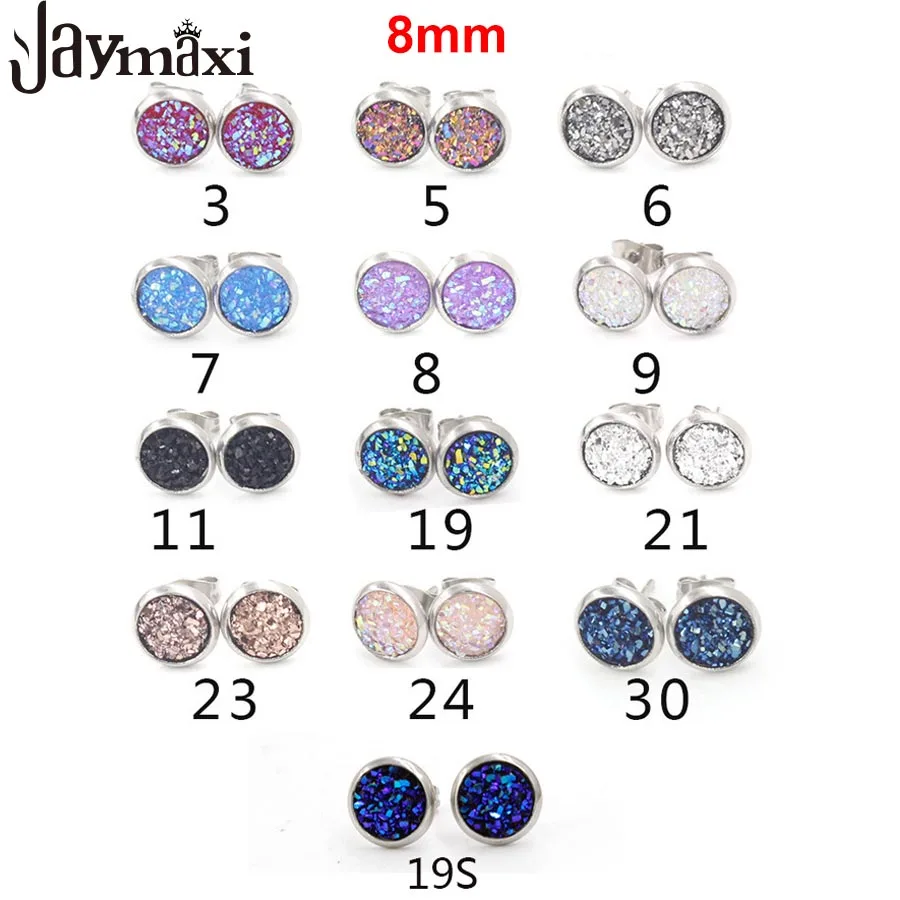 Jaymaxi 8mm Stainless Steel Kid Stud Earrings Jewelry For Girl Children Party Gift Mini Earring For Women 5 pairs/lot
Jaymaxi 8mm Stainless Steel Kid Stud Earrings Jewelry For Girl Children Party Gift Mini Earring For Women 5 pairs/lot
