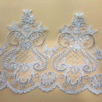 1Yard Embroidery Beaded Sequined Lace Trim Gorgeous Glitter Lace Trimming By Yard Motif Dress Decoration Bridal Fabric
1Yard Embroidery Beaded Sequined Lace Trim Gorgeous Glitter Lace Trimming By Yard Motif Dress Decoration Bridal Fabric