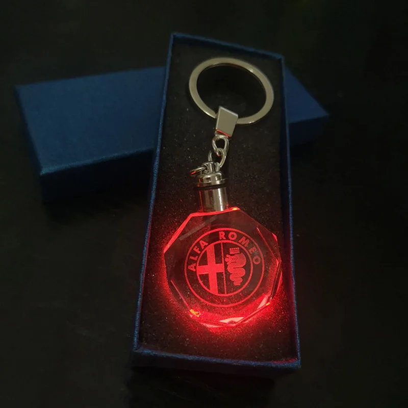 Famous Car Logo Crystal Crafts Changing Colorful LED Light Laser Engraved DIY Car Key Chain Home Decor Figurine Gift Souvenir
Famous Car Logo Crystal Crafts Changing Colorful LED Light Laser Engraved DIY Car Key Chain Home Decor Figurine Gift Souvenir