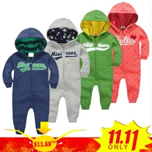 2018 primavera macacão de Bebê Recém-nascido de Algodão agasalho de Manga Longa Roupas de Bebê hoodies Infantis Meninos Meninas jumpsuit roupas de bebê menino(China)