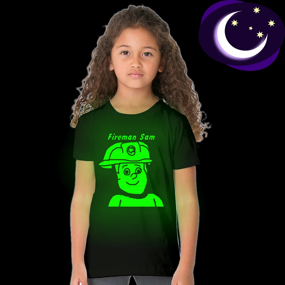 Luminous Fireman Sam Children T-shirt Brandweerman Sam Short Sleeve Tshirt Glow In Dark Sam El Bombero Clothes Sam Le Pompier
Luminous Fireman Sam Children T-shirt Brandweerman Sam Short Sleeve Tshirt Glow In Dark Sam El Bombero Clothes Sam Le Pompier