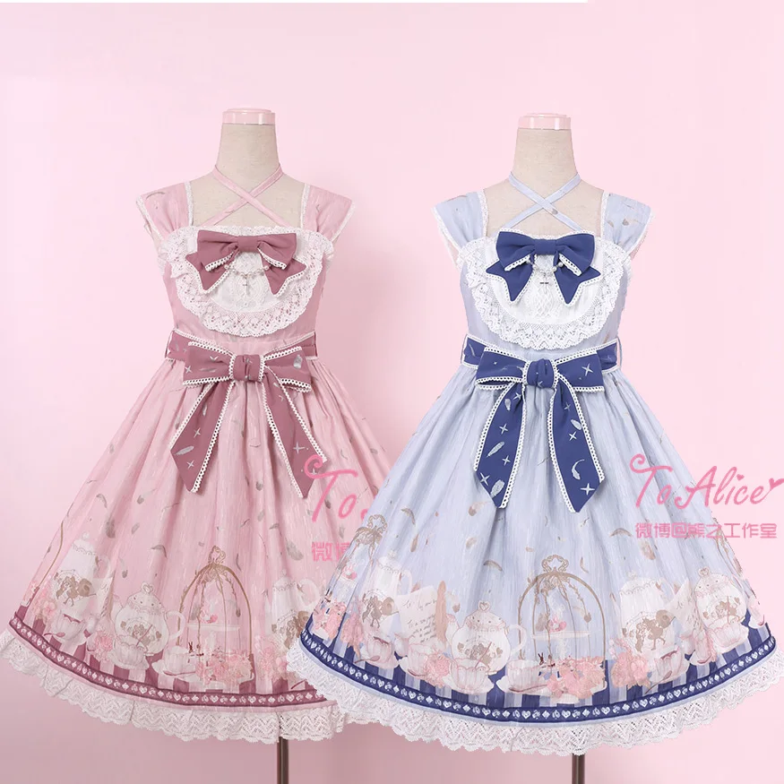 Anthony's Tea Party Cute Women's Lolita JSK Dress Summer Sleeveless Dress Cute Bubble Bows One Piece Pink Blue Beige
Anthony's Tea Party Cute Women's Lolita JSK Dress Summer Sleeveless Dress Cute Bubble Bows One Piece Pink Blue Beige