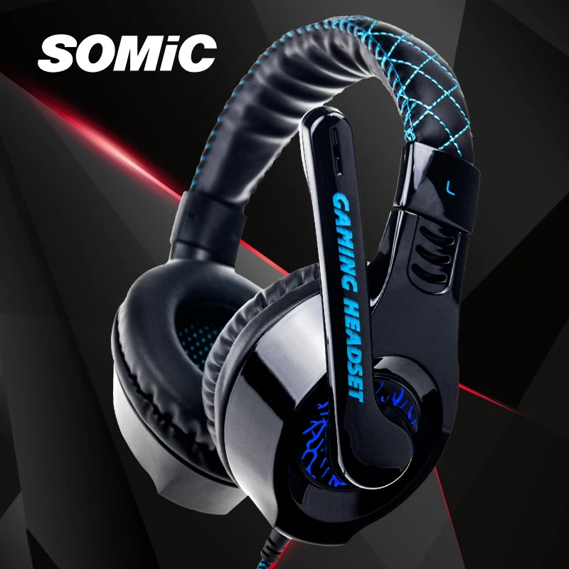 Somic G95 Gaming Headset USB Blue LED Light 3.5mm Gaming Headphones for PC phone Headphones High Quality
Somic G95 Gaming Headset USB Blue LED Light 3.5mm Gaming Headphones for PC phone Headphones High Quality