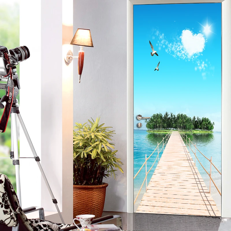 3D Sea View Door Sticker Wallpaper For Living Room Bedroom PVC Self Adhesive Wall Papers Home Decor Waterproof Wall Mural Decal
3D Sea View Door Sticker Wallpaper For Living Room Bedroom PVC Self Adhesive Wall Papers Home Decor Waterproof Wall Mural Decal