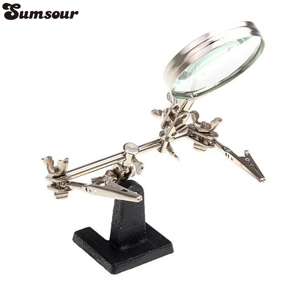 Quality Goods 3 In 1 Magnifying Glass Auxiliary Clip Magnifier Soldering Solder Iron Stand Holder Station Repair Tool
Quality Goods 3 In 1 Magnifying Glass Auxiliary Clip Magnifier Soldering Solder Iron Stand Holder Station Repair Tool