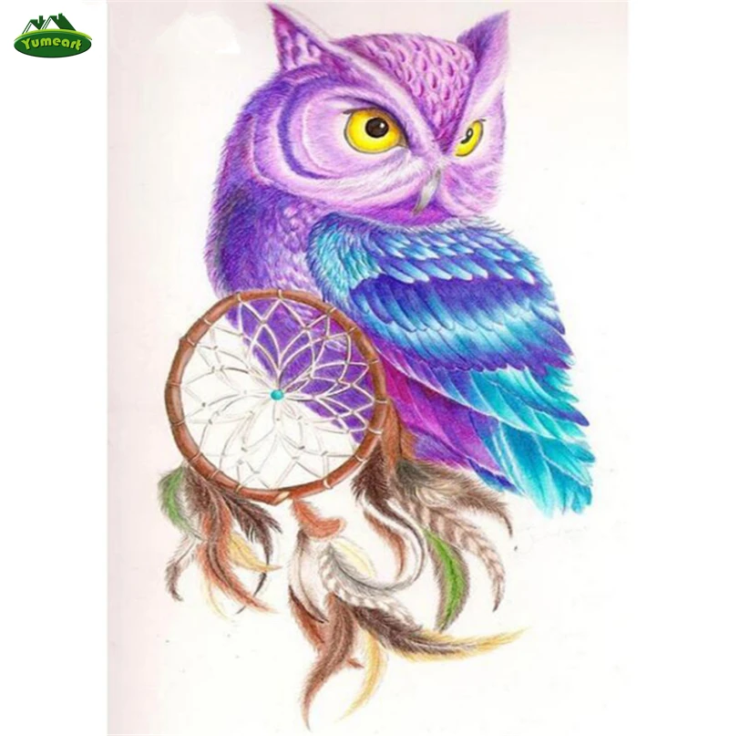 Purple Owl Animals Diy Diamond Painting Pictures of Owl Dream Catcher Mosaic Diamond Embroidery Figuration of Rhinestones
Purple Owl Animals Diy Diamond Painting Pictures of Owl Dream Catcher Mosaic Diamond Embroidery Figuration of Rhinestones