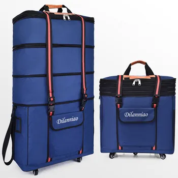 Portable 36 Inch Spinner waterproof portable travel Suitcase Nylon cloth fabrics, air carrier bag, folding bags 5 wheel handbag
Portable 36 Inch Spinner waterproof portable travel Suitcase Nylon cloth fabrics, air carrier bag, folding bags 5 wheel handbag