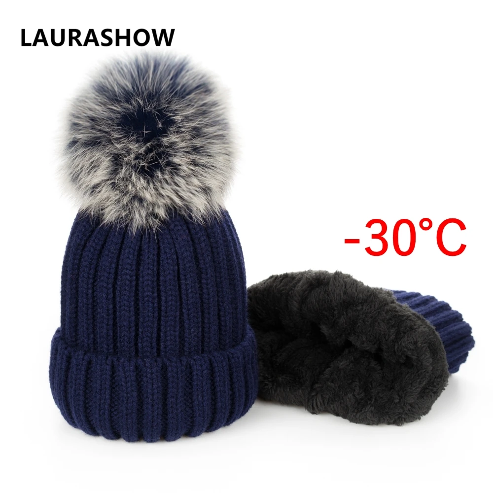 LAURASHOW Kids and Adult FOX Fur Ball Skullies Beanies Hat Plus Velvet Winter Hat Cap Children Knitting Cap Pompoms
LAURASHOW Kids and Adult FOX Fur Ball Skullies Beanies Hat Plus Velvet Winter Hat Cap Children Knitting Cap Pompoms