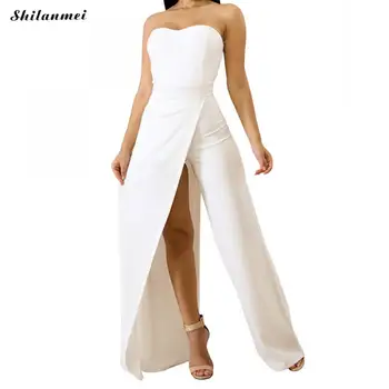 Sexy Strapless Bodycon Jumpsuits for Women 2018 Backless Sleeveless Long Pants Overall Summer Club Split Rompers Slim Body Femme 
Sexy Strapless Bodycon Jumpsuits for Women 2018 Backless Sleeveless Long Pants Overall Summer Club Split Rompers Slim Body Femme