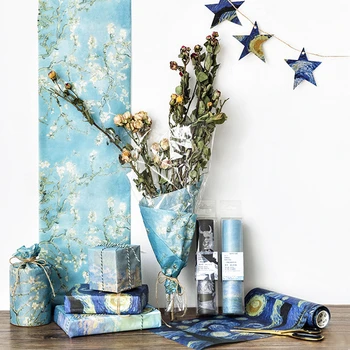 1set 20cm*5m Paper Wrapping Art Museum Series Van Gogh Starry Sky DIY Gift Wrapping Paper Wallpaper Flower Wrapping Paper
1set 20cm*5m Paper Wrapping Art Museum Series Van Gogh Starry Sky DIY Gift Wrapping Paper Wallpaper Flower Wrapping Paper