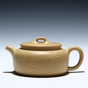 

Yixing gold Mansheng teapot mud wells bar pot 230 ml gift Teapot Tea Kung Fu mixed batch of special offer