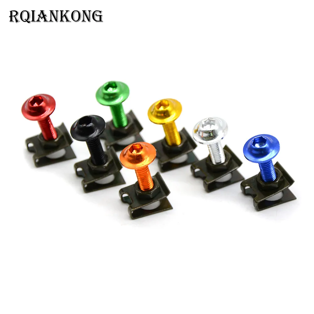 5pcs Motorcycle Fairing Bolts M6 Spire Fastener Clips Screw Spring Bolts Nuts For DUCATI 1198R 749S 848 EVO 999 DIAVEL /CARBON
5pcs Motorcycle Fairing Bolts M6 Spire Fastener Clips Screw Spring Bolts Nuts For DUCATI 1198R 749S 848 EVO 999 DIAVEL /CARBON