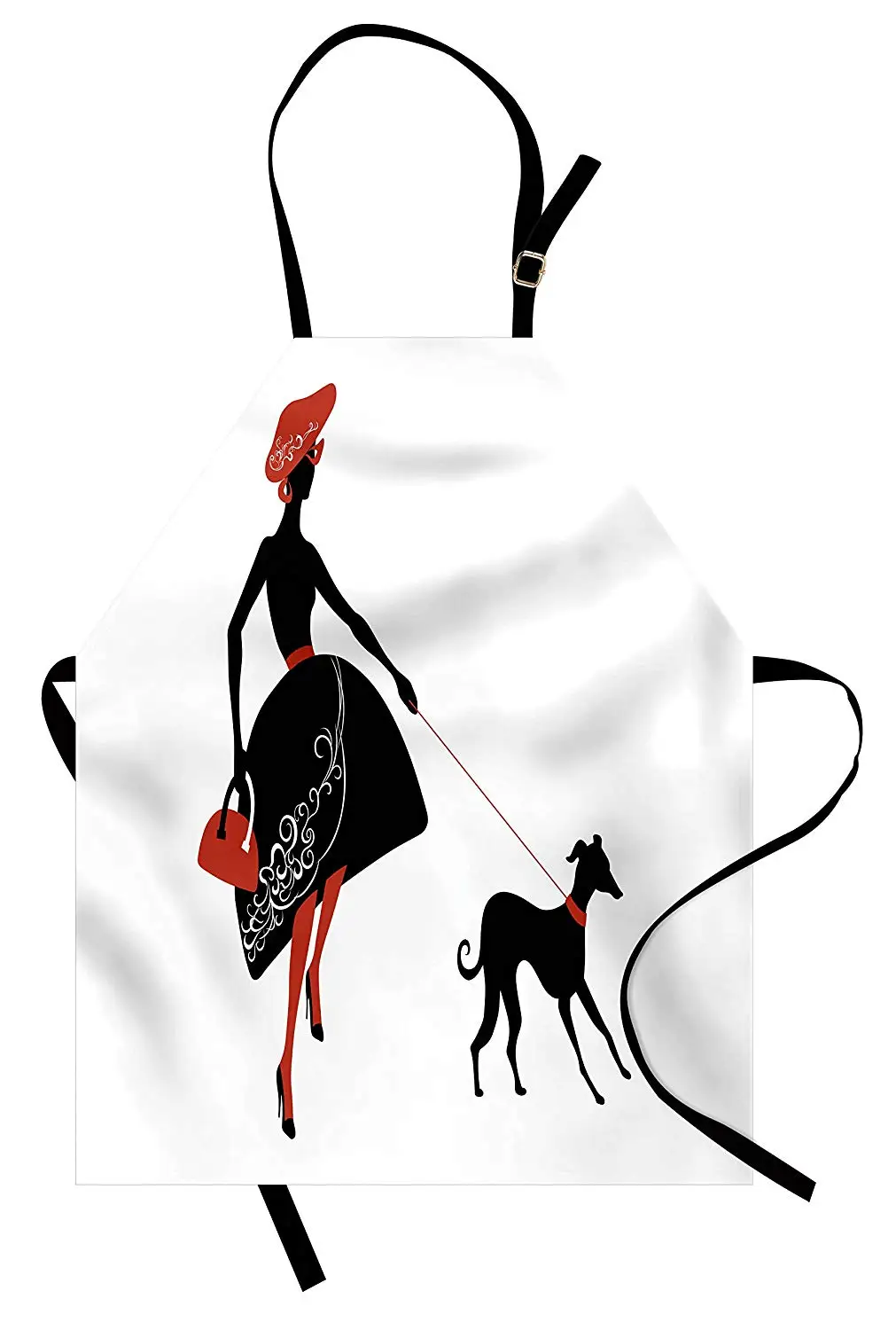 Fashion Apron Lady in a Dress with Floral Motifs Trying to Keep Her Dog on a Leash Kids Adults Kitchen Bib Apron for Woman
Fashion Apron Lady in a Dress with Floral Motifs Trying to Keep Her Dog on a Leash Kids Adults Kitchen Bib Apron for Woman