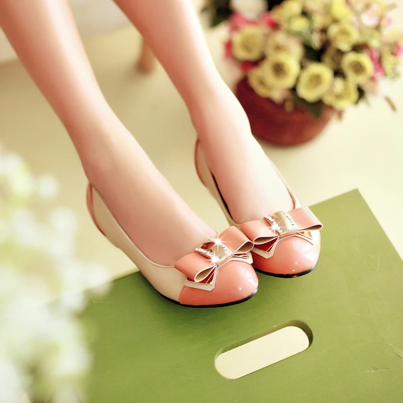 Big Size 11 12 Bowknot is han edition soft bottom new spring joker single female shallow mouth doug women shoes with flat shoes Big Size 11 12 Bowknot is han edition soft bottom new spring joker single female shallow mouth doug women shoes with flat shoes<br><br>Aliexpress