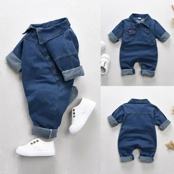 2019 New Newborn Kids Baby Boy Girl Denim Jumpsuit Romper Long Sleeve Turn Down Collars Summer Clothes Jumpsuit
2019 New Newborn Kids Baby Boy Girl Denim Jumpsuit Romper Long Sleeve Turn Down Collars Summer Clothes Jumpsuit