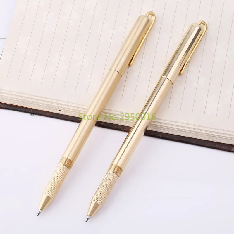 0.5mm Retro Gold Brass Black Ink Ballpoint Pen Handmade With Clip Office School Writing Supplies Student Stationery Gift C26
0.5mm Retro Gold Brass Black Ink Ballpoint Pen Handmade With Clip Office School Writing Supplies Student Stationery Gift C26