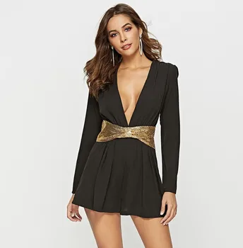 Sexy V neck women office High Waist long sleeve bodycon black Jumpsuits Elegant party female slim vestidos 2019 SP-040
Sexy V neck women office High Waist long sleeve bodycon black Jumpsuits Elegant party female slim vestidos 2019 SP-040
