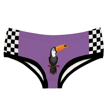 LEIMOLIS TOUCAN CHESSBOARD funny print sexy hot panties female kawaii Lovely underwear push up briefs women lingerie thongs
LEIMOLIS TOUCAN CHESSBOARD funny print sexy hot panties female kawaii Lovely underwear push up briefs women lingerie thongs
