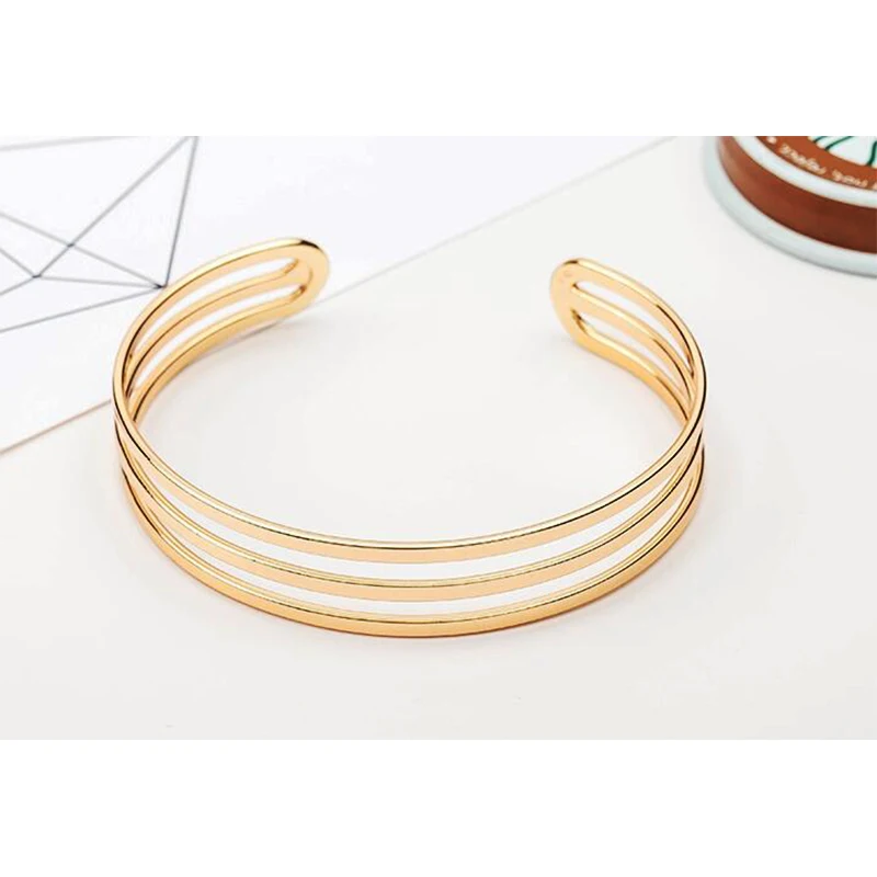 Hot Sale Gold Color Three Circle Adjustable Cuff Bracelets For Women Bijoux Classic New Fashion Jewelry Wholesale Gift
Hot Sale Gold Color Three Circle Adjustable Cuff Bracelets For Women Bijoux Classic New Fashion Jewelry Wholesale Gift