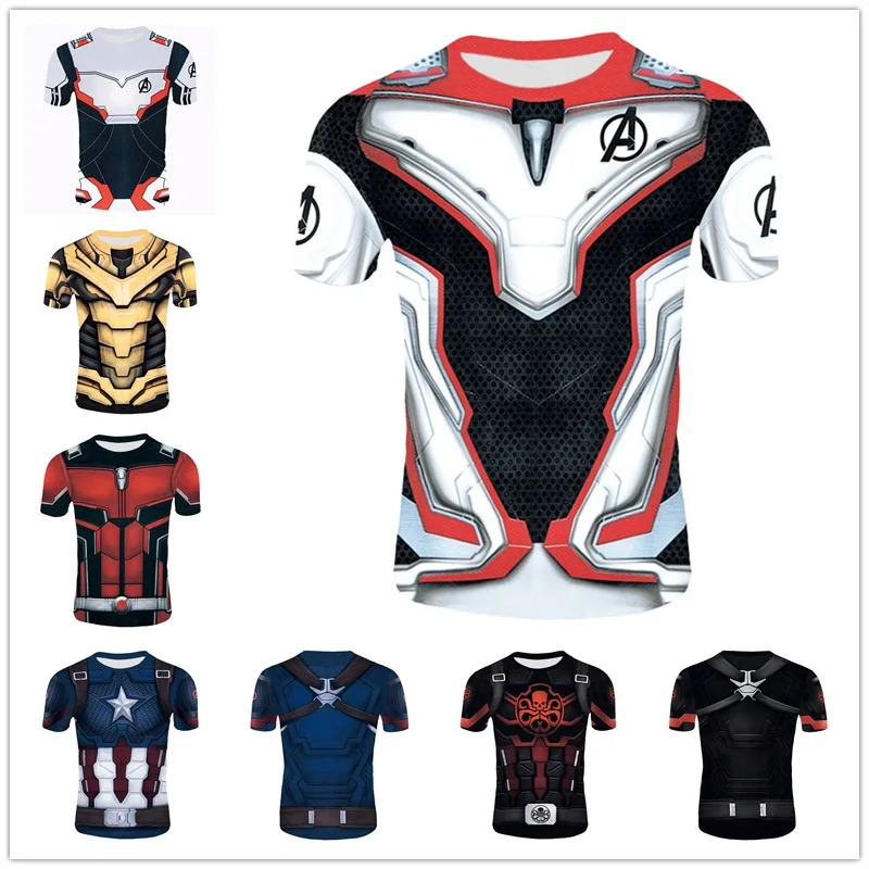 Avengers 4 Endgame Cosplay Short Sleeve T shirt Thanos Captain America Iron Man 3D Printed T shirt
Avengers 4 Endgame Cosplay Short Sleeve T shirt Thanos Captain America Iron Man 3D Printed T shirt
