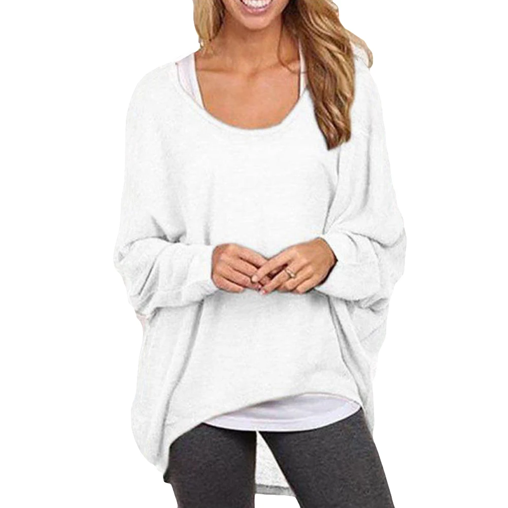 2019 Autumn Women T-Shirt Oversize Casual Loose Batwing Long Sleeve Tops female Jumper Pullover tunic T Shirt XXXL 5XL Plus Size
2019 Autumn Women T-Shirt Oversize Casual Loose Batwing Long Sleeve Tops female Jumper Pullover tunic T Shirt XXXL 5XL Plus Size