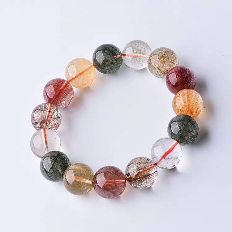 Natural Gold Colorful Rutilated Quartz Crystal Round Beads Bracelet 5 Colors Woman Man 8mm 9mm 10mm 11mm 12mm 13mm 14mm AAAAA
Natural Gold Colorful Rutilated Quartz Crystal Round Beads Bracelet 5 Colors Woman Man 8mm 9mm 10mm 11mm 12mm 13mm 14mm AAAAA