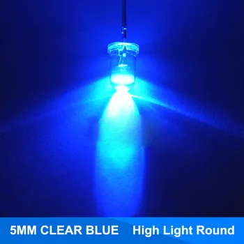 100pcs Blue LED 5mm Diode Super Bright Round Through Hole Transparent 5 mm LED Light Emitting Diode Lamp Electronics Components
100pcs Blue LED 5mm Diode Super Bright Round Through Hole Transparent 5 mm LED Light Emitting Diode Lamp Electronics Components