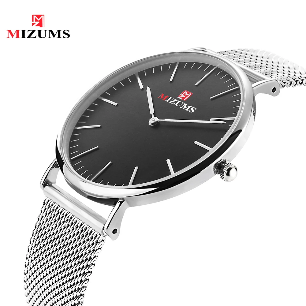 Top Brand MIZUMS Men's Watches Stainless Steel Band Analog Display Quartz Men Wrist watch Ultra Thin Dial Luxury Men's Watches
Top Brand MIZUMS Men's Watches Stainless Steel Band Analog Display Quartz Men Wrist watch Ultra Thin Dial Luxury Men's Watches